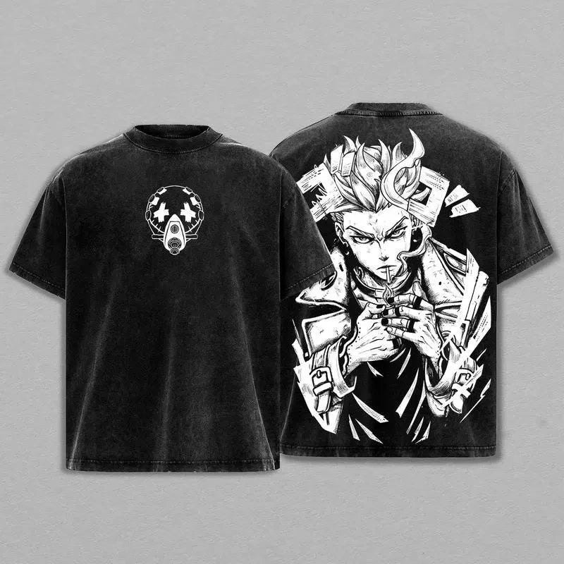 Gachiakuta Anime T-Shirt | Washed Oversized Y2K Hip Hop Streetwear | Unisex High Quality Cotton S-XL