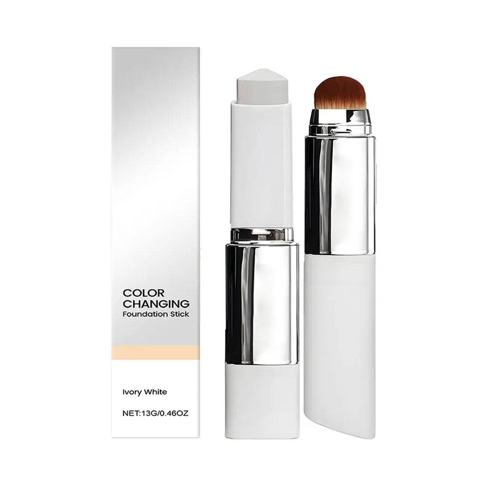 2-in-1 Color-Changing Foundation Stick – Lightweight Moisturizing All Skin Types