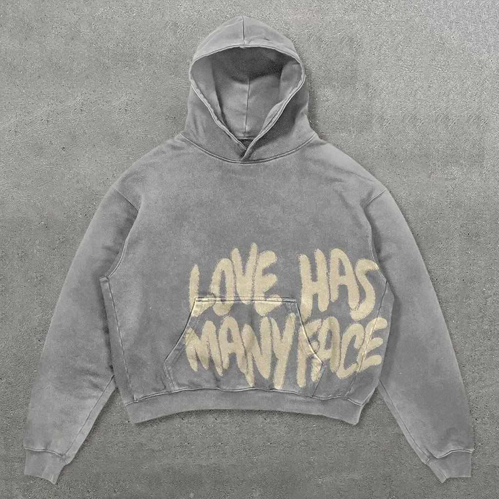 Skull Letter Print Hoodie | Y2K Harajuku Streetwear Couple Outfit | Unisex S-XL