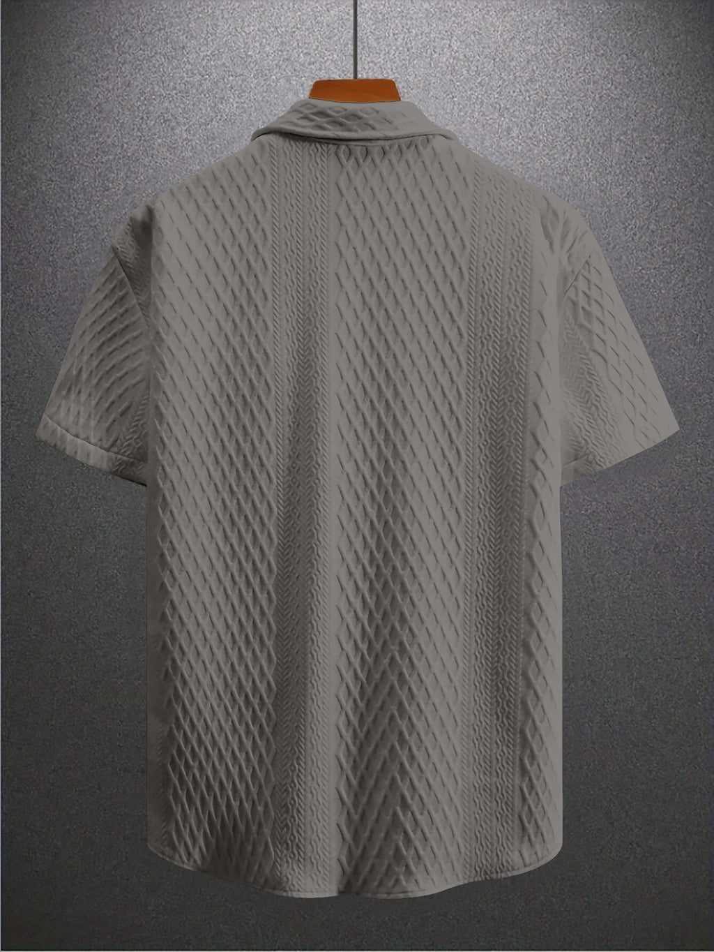 Men's Floral Print Short Sleeve Shirt – Casual Button-Up Collared Leisure Wear