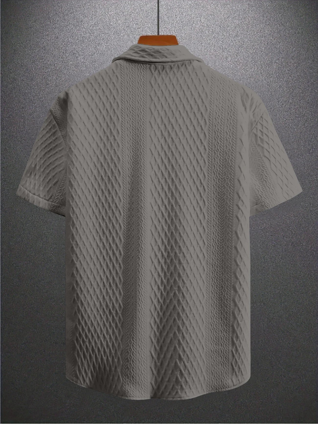 Men's Floral Print Short Sleeve Shirt – Casual Button-Up Collared Leisure Wear