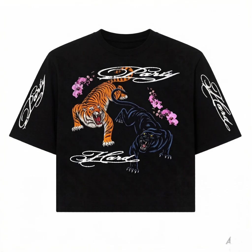 Ed Hardy Inspired Vintage Luxury Men's T-Shirt – Casual Printed Summer Tee 2026
