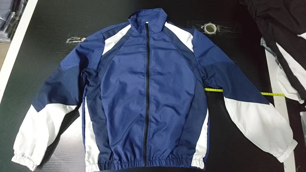 Men's Color-Blocked Windproof Jacket – Lightweight Casual Travel Coat