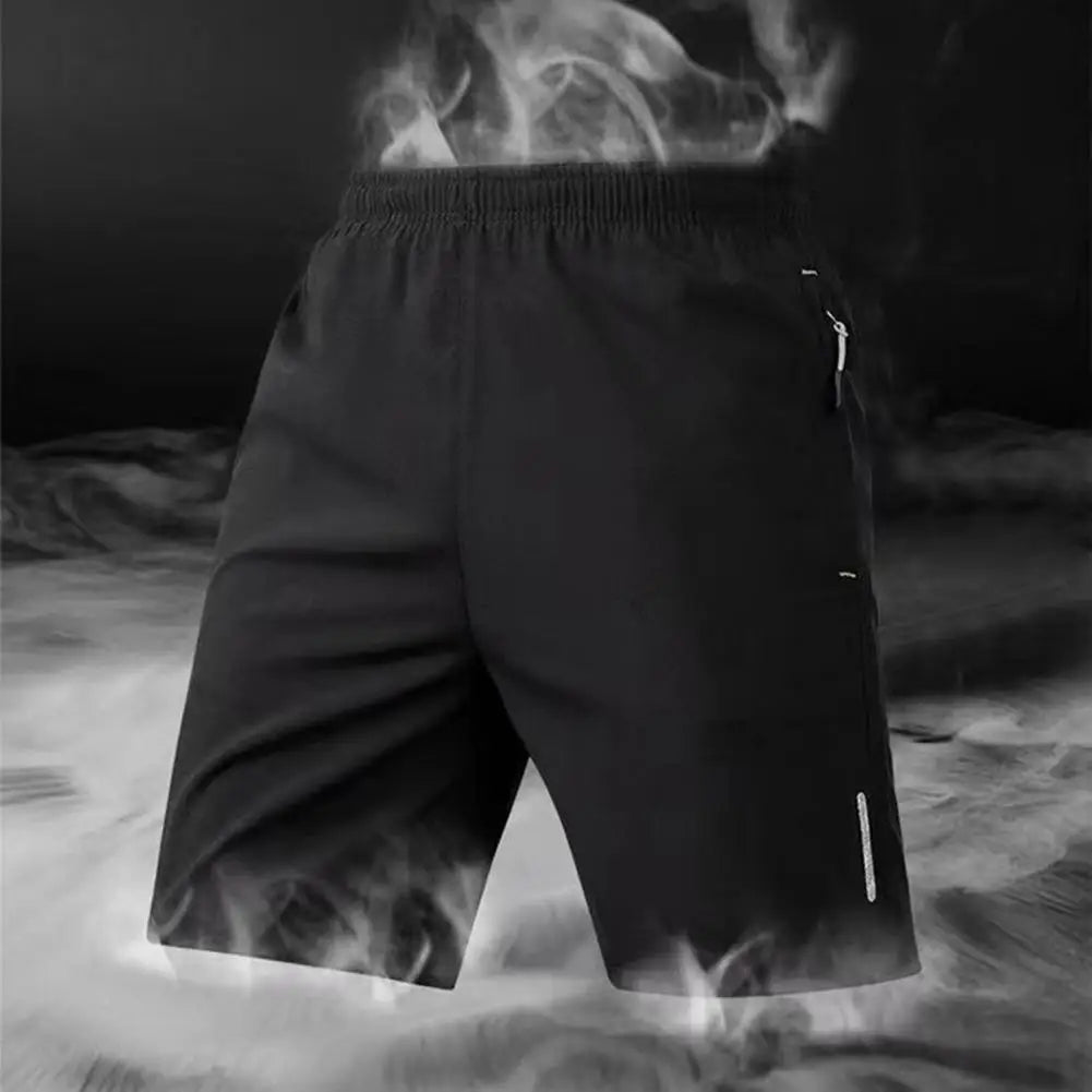 Men's Quick-Dry Beach Shorts – Elastic Waist Casual Streetwear