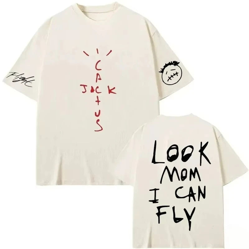 Cactus Jack Hip Hop Fan T-Shirt – Unisex Cotton Summer Tee 2026