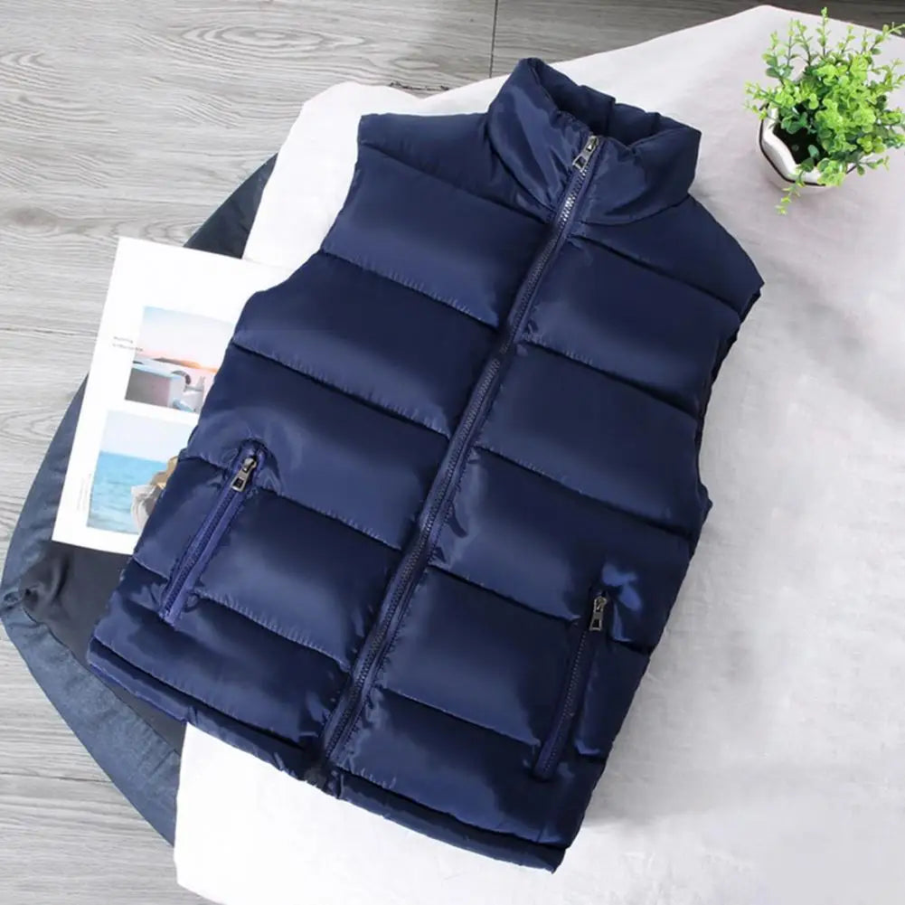 Slim Fit Thickened Vest Waistcoat – Wear-Resistant Washable Trendy Coat