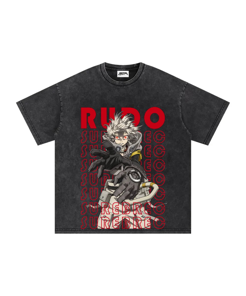 Gachiakuta Anime T-Shirt | Washed Oversized Y2K Hip Hop Streetwear | Unisex High Quality Cotton S-XL