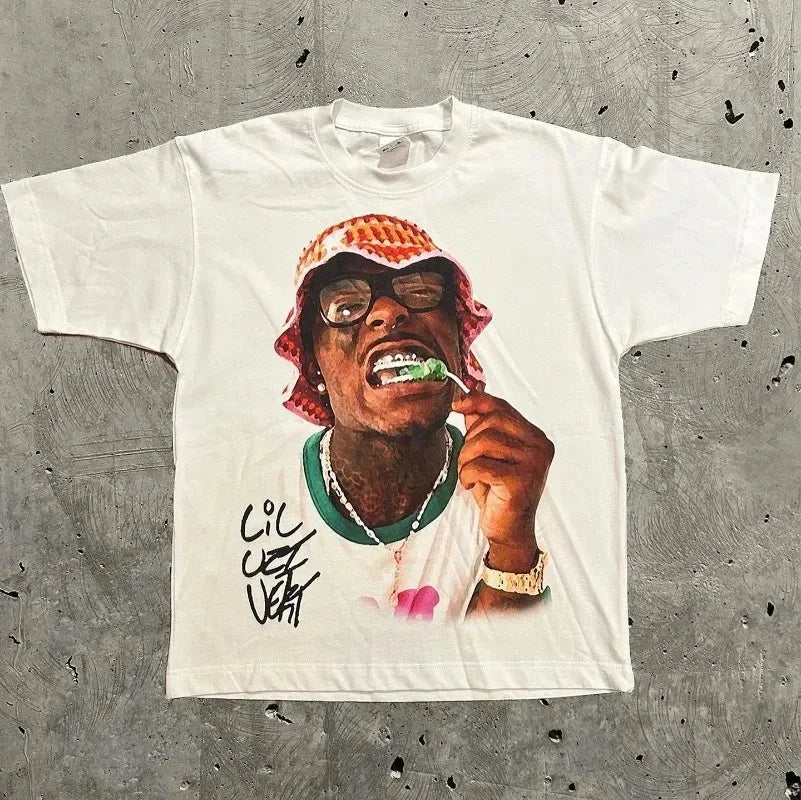 Kanye Celebrity Portrait Hip Hop T-Shirt – Unisex Oversized Streetwear