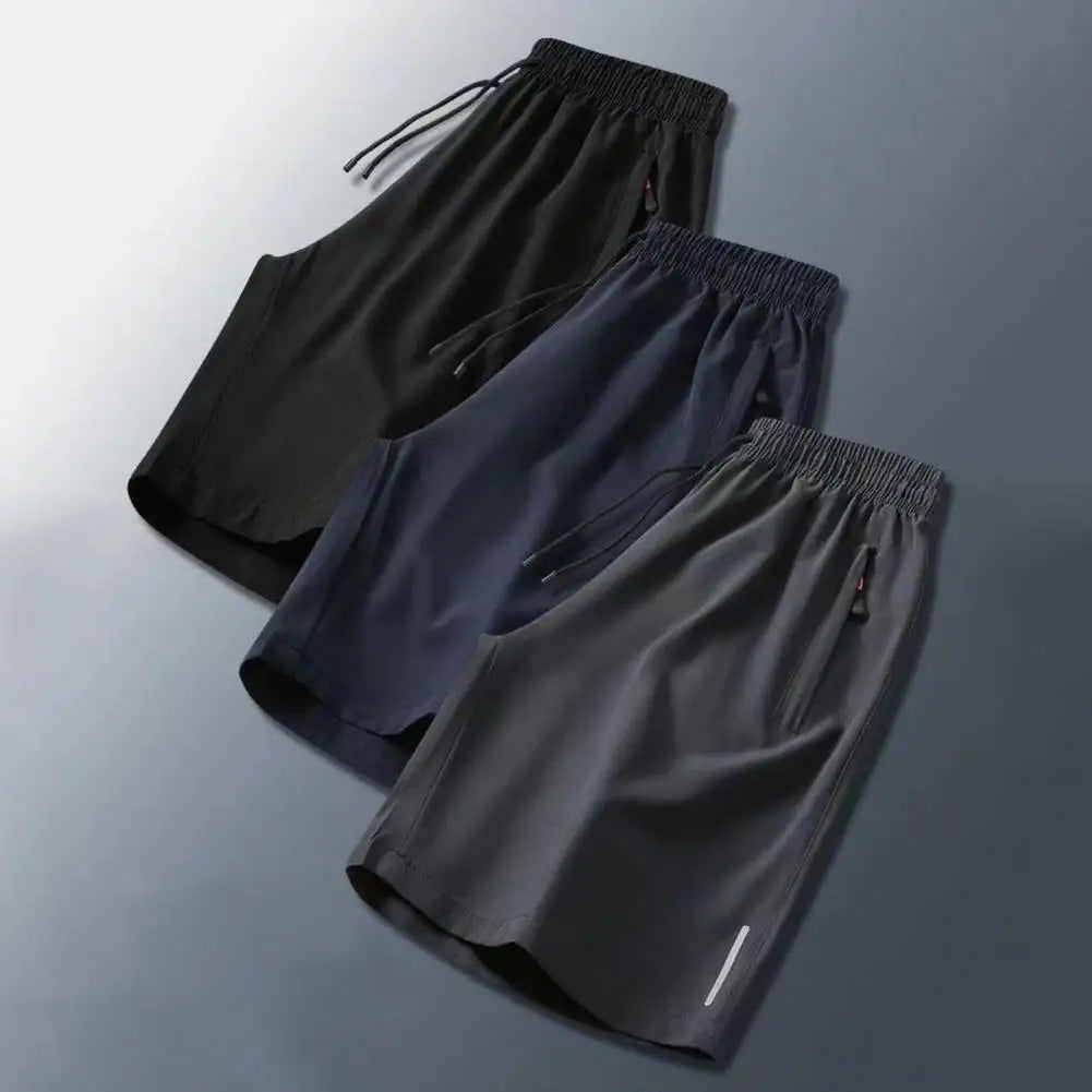 Men's Quick-Dry Beach Shorts – Elastic Waist Casual Streetwear