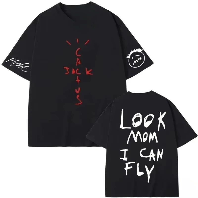 Cactus Jack Hip Hop Fan T-Shirt – Unisex Cotton Summer Tee 2026