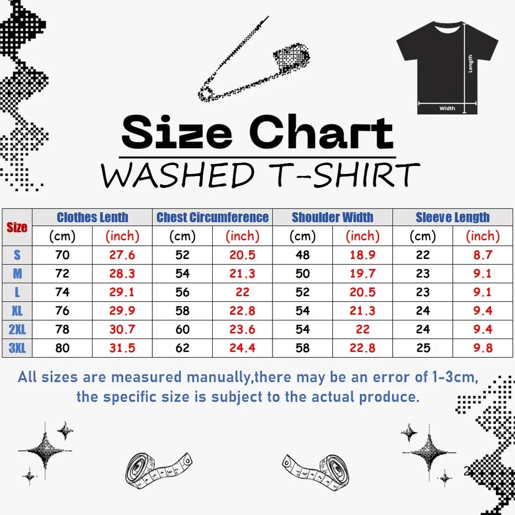 Anime Lover Code Geass New Model Washed T-shirt Year round clothing personality Clothes Plus Size Unisex Y2k Short high quality