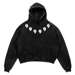 Skull Letter Print Hoodie | Y2K Harajuku Streetwear Couple Outfit | Unisex S-XL
