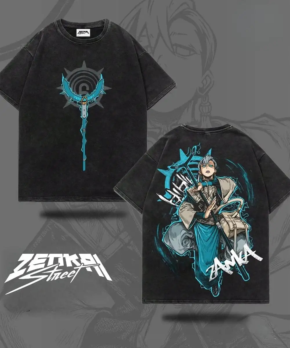 Gachiakuta Anime Washed Oversized T-Shirt – Y2K Hip Hop Unisex Cotton Tee