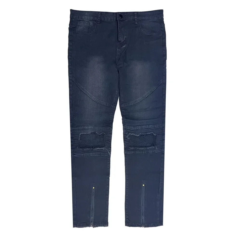 Y2K Wide Leg Cargo Jeans — Baggy Multi-Pocket Streetwear Denim