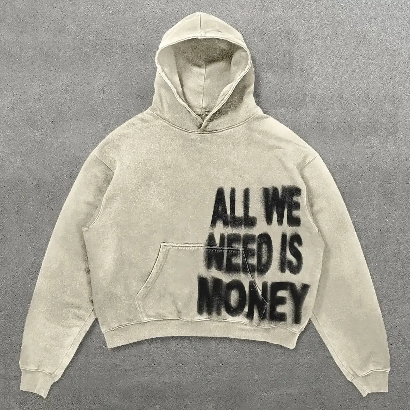 Skull Letter Print Y2K Harajuku Hoodie – Unisex Gothic Streetwear