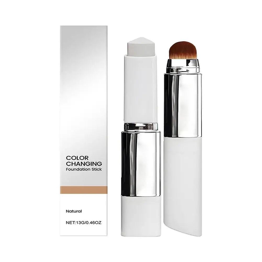2-in-1 Color-Changing Foundation Stick – Lightweight Moisturizing All Skin Types