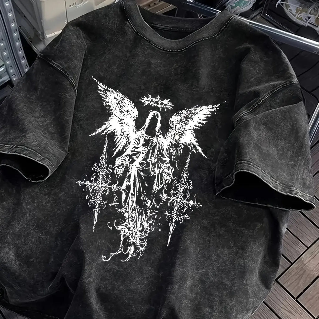 Gothic Y2K Washed Cotton Unisex T-Shirt