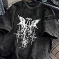 Gothic Y2K Washed Cotton Unisex T-Shirt