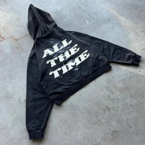 "God is Good" Zip-Up Hoodie – Y2K Gothic Hip Hop Streetwear
