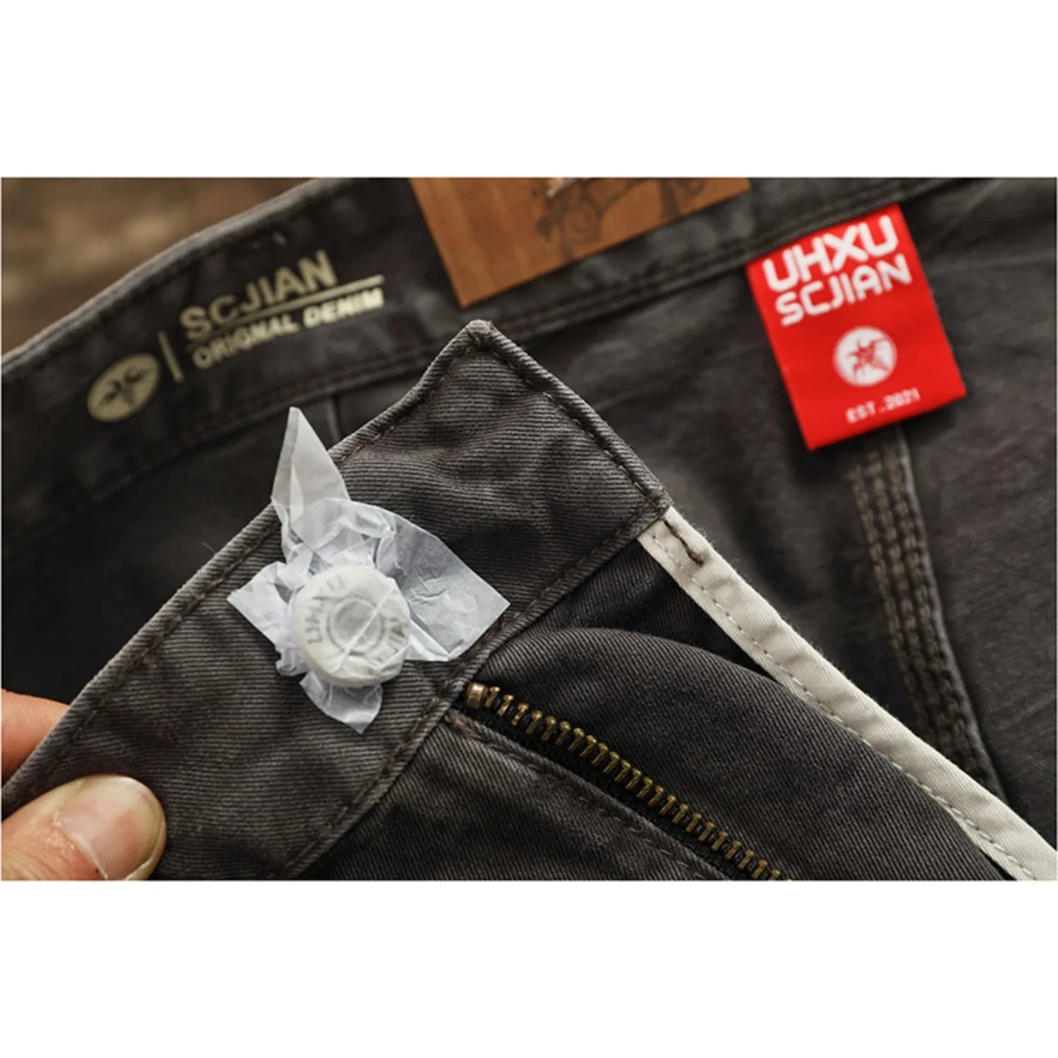 Men's Heavy Washed Cargo Shorts – High Quality Woven Nail Texture